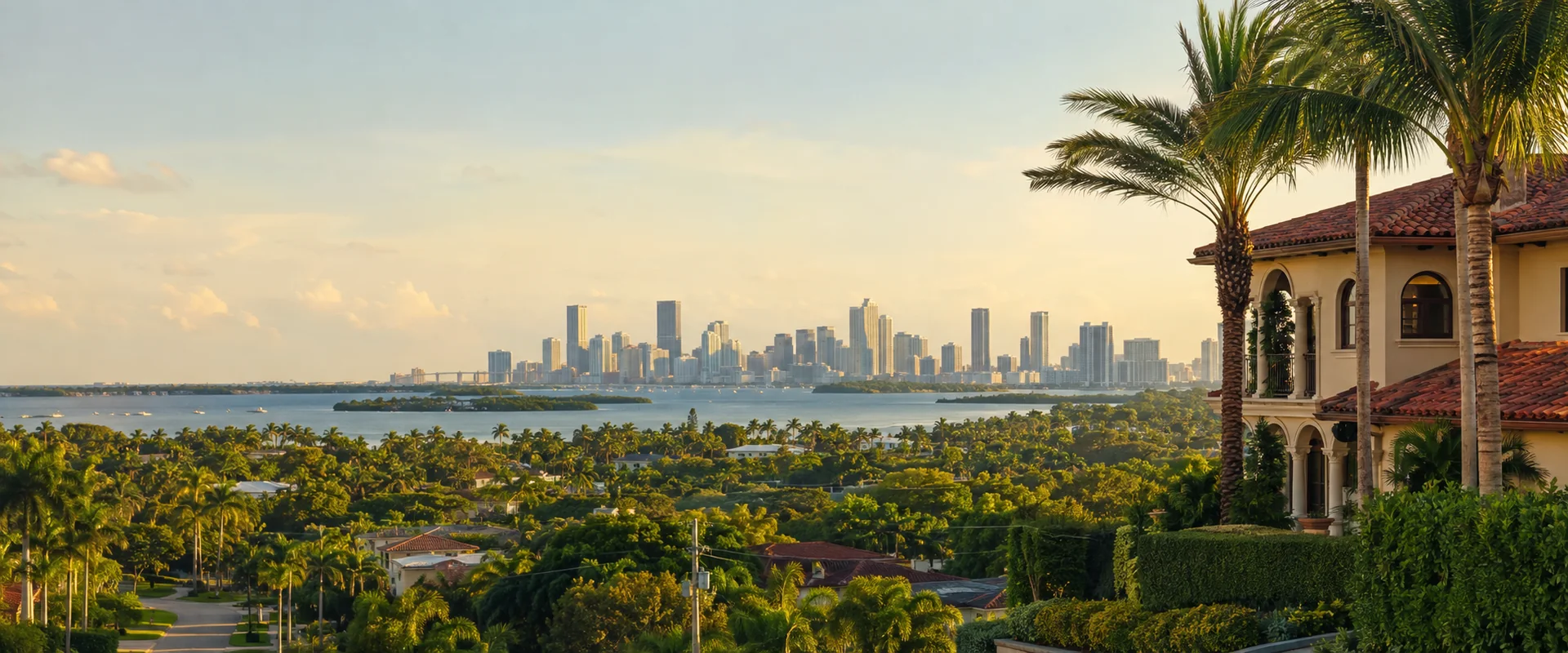 AI-generated illustration inspired by Miami, Florida's local architecture and landscape